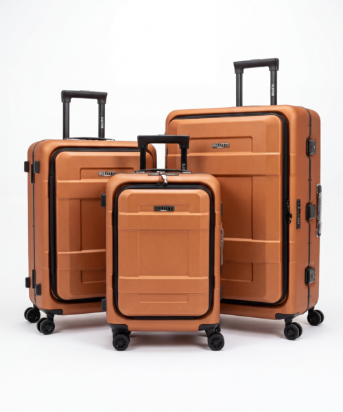 Heavy-Duty Textured Matte Hardside Spinner Luggage