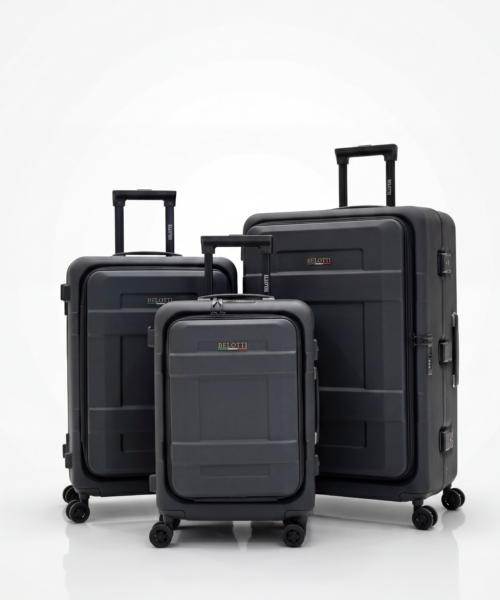 Heavy-Duty Textured Matte Hardside Spinner Luggage
